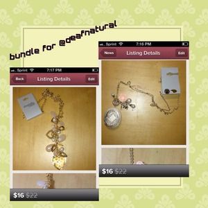 Heart and locket necklaces!