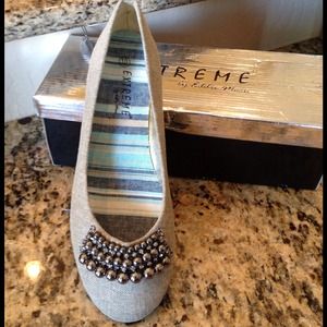 Tan flats size 40 Extreme by Eddie Marc
