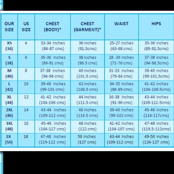 👗Size charts - Picture 2 of 4