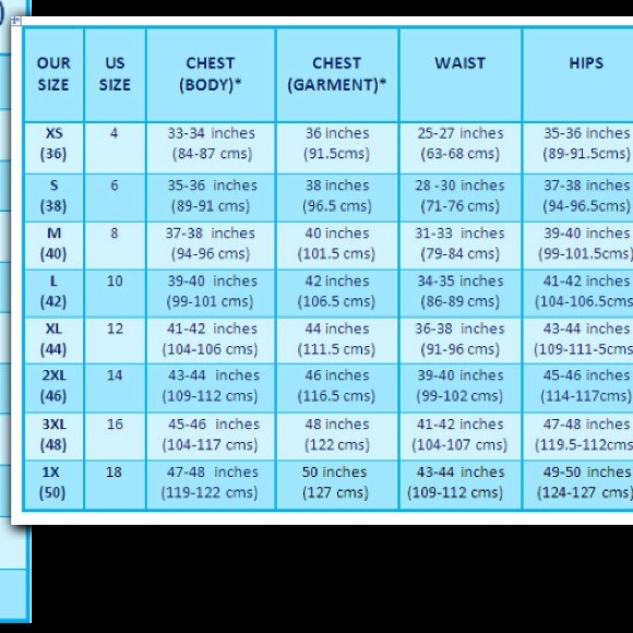 👗Size charts - Picture 4 of 4