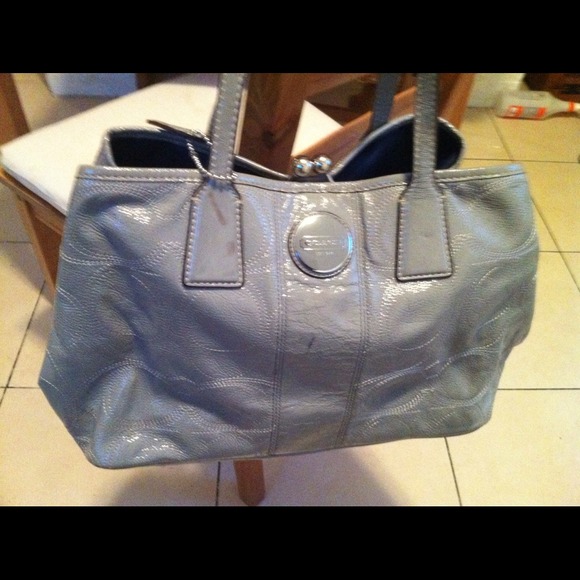 Coach signature handbag