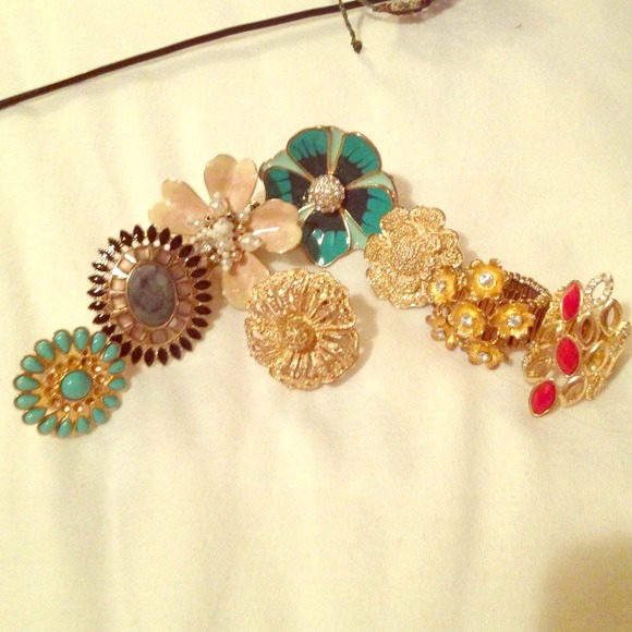 Lots of costume rings from Francesca's