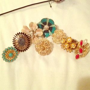 Lots of costume rings from Francesca's