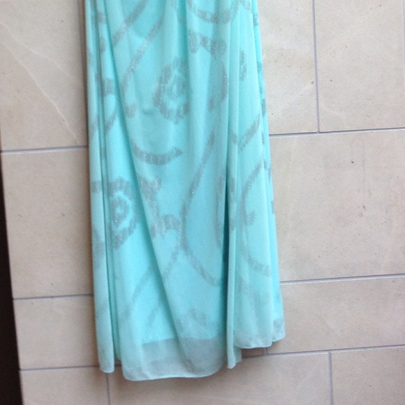 Teal Jeweled Cache Dress - Picture 2 of 3