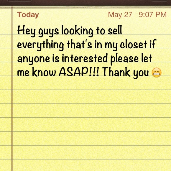 Hey guys looking to sell items ASAP