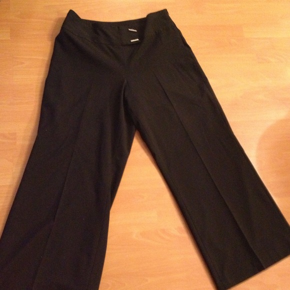 Wide leg black pants