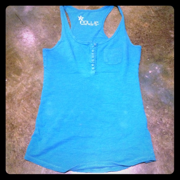 Aqua Nollie t-back tank!