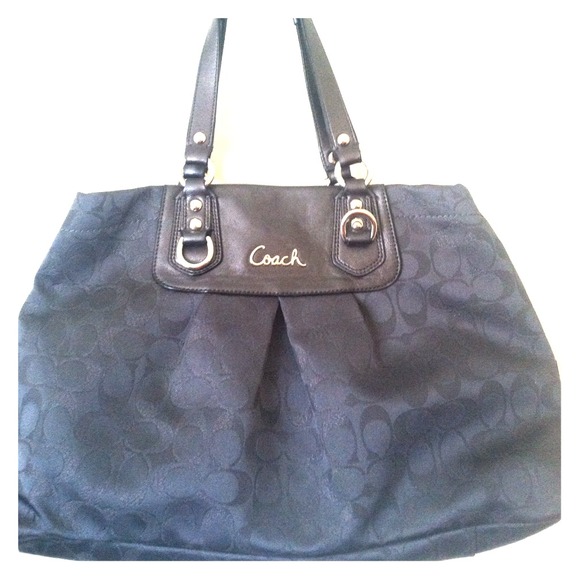 Silk grey Coach handbag