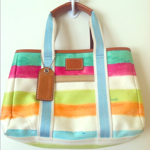 Coach multicolor arm bag