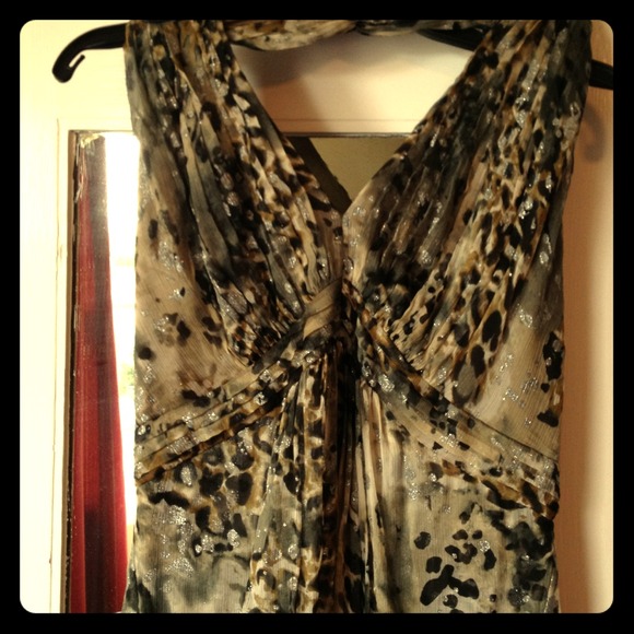Gorgeous Tadashi Full Length Halter Dress