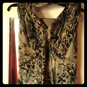 Gorgeous Tadashi Full Length Halter Dress