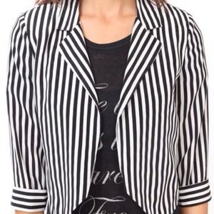 Black & White Striped blazer