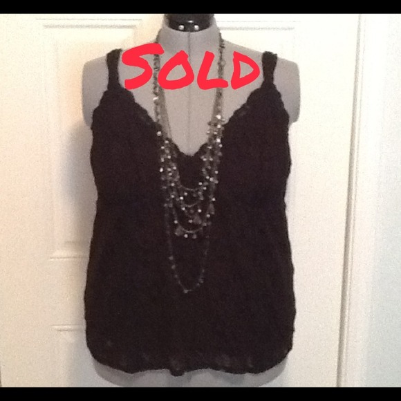 📦Sold in bundle!📦 Plus Size Black Lace Cami