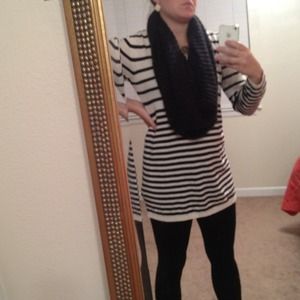 Black infinity scarf