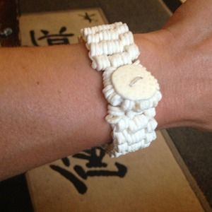 Ostrich shell bracelet