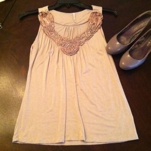 $$Embellished Tank Top