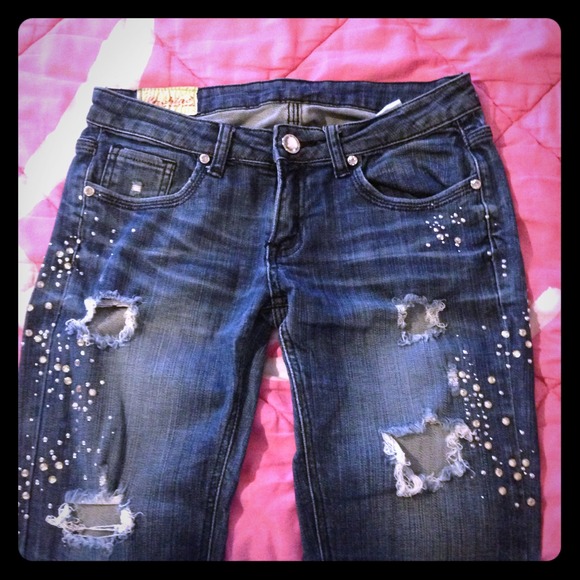 Blingy jewel machine jeans❌RESERVED❌