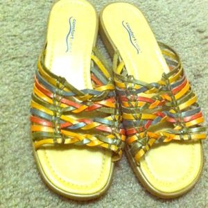 Sandals never worn sz 8 1/2 M
