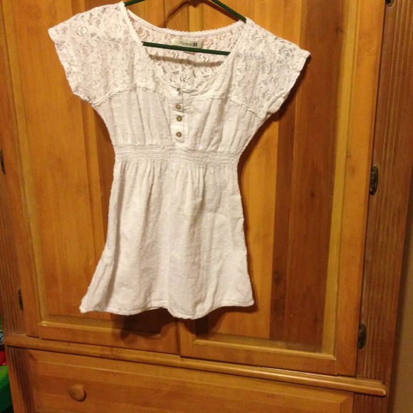 White Forever 21 Top