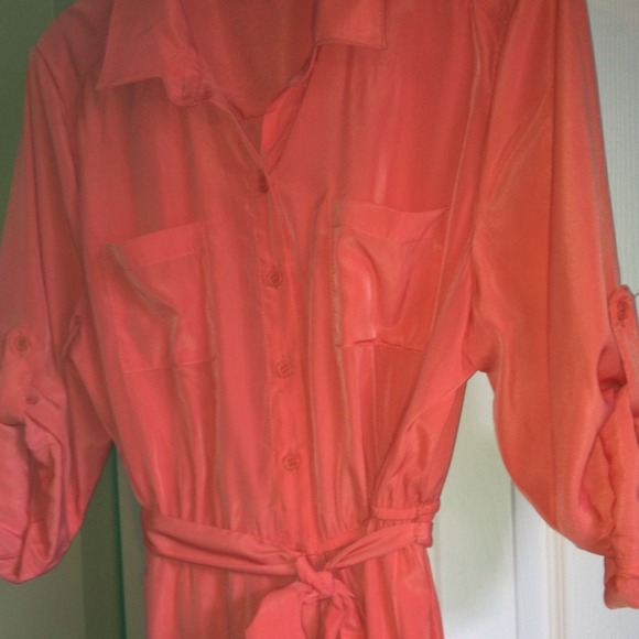 Perfect Coral Summer Dress!! Just Reduced!! - Picture 2 of 3