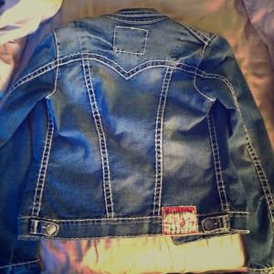 Authentic True Religion jean jacket! Size L