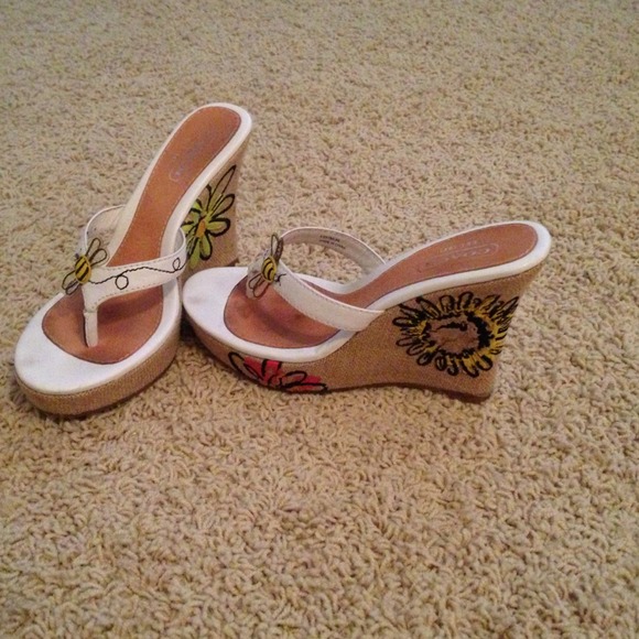 ON HOLD for @tinated Coach Mattie Bumble Bee Wedge