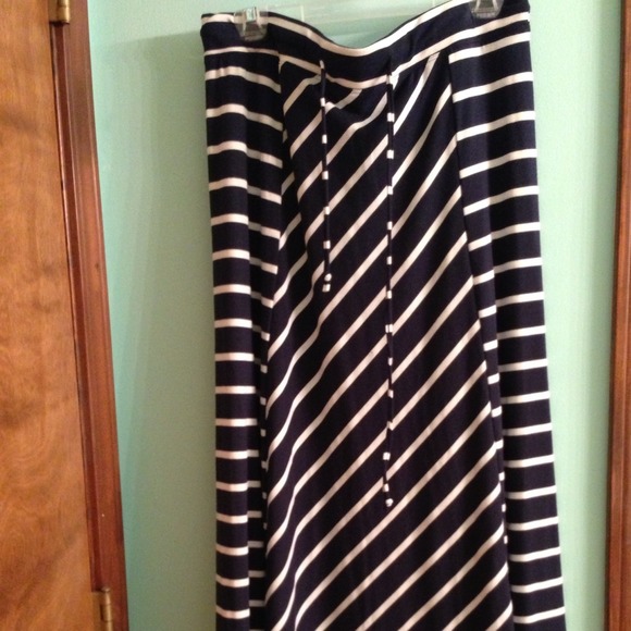 Maurice's Dresses & Skirts - Navy & White maxi skirt