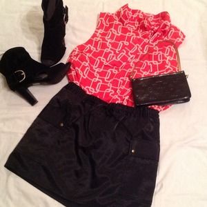 Express black skirt
