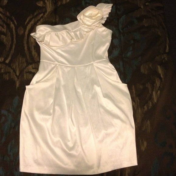 Eggshell white dress by Ruby Rox