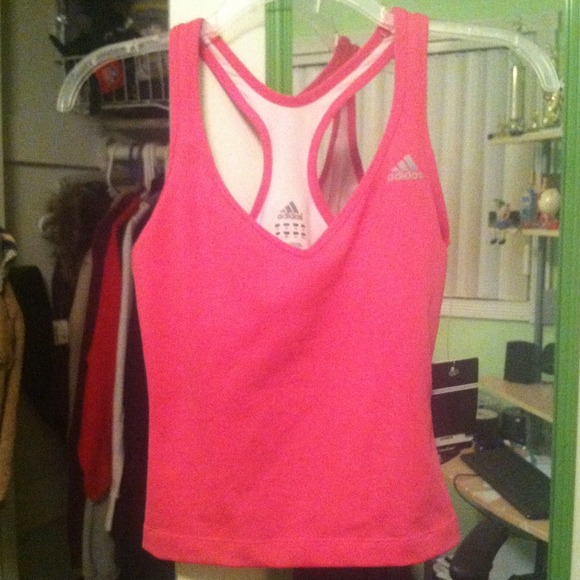 Adidas Tops - Woman's pink adidas work out tank top
