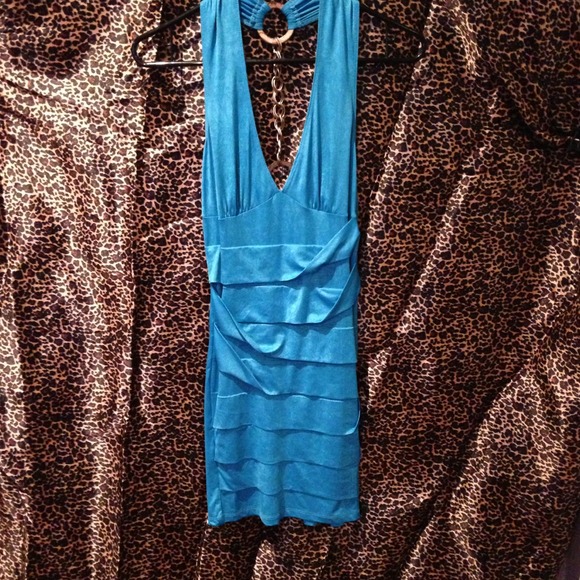 Windsor aqua dress