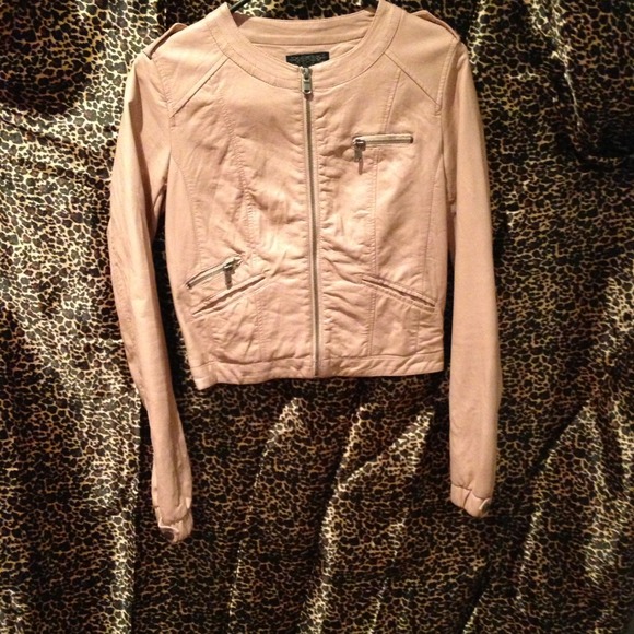 Light pinkish beige jacket.