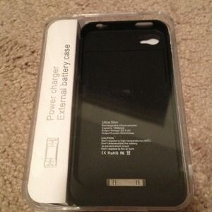 Power charger external battery case