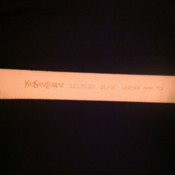 Yves Saint Laurent white belt main image 3