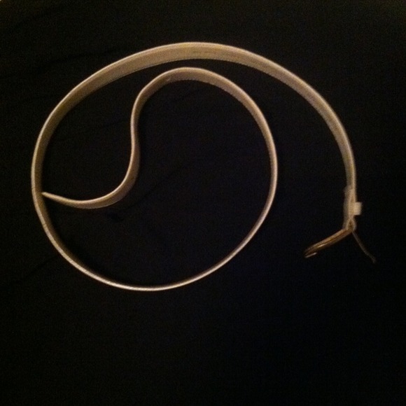 Yves Saint Laurent white belt