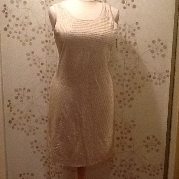 👗 Alfani Polished Beige Dress - Picture 1 of 4