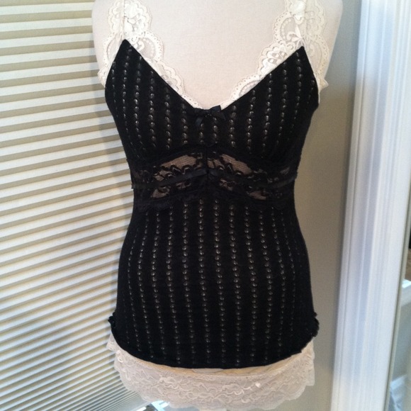 Beautiful black and cream top