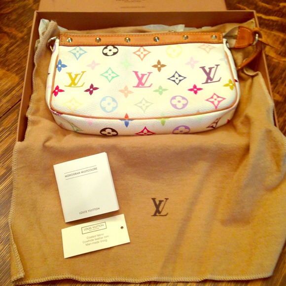 Louis Vuitton Color Monogram Handbag "AUTHENTIC"