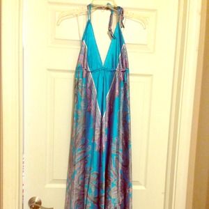 Summer blue long dress