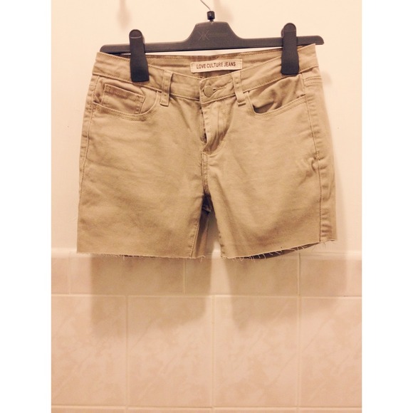 LC Cutoff Khaki Shorts