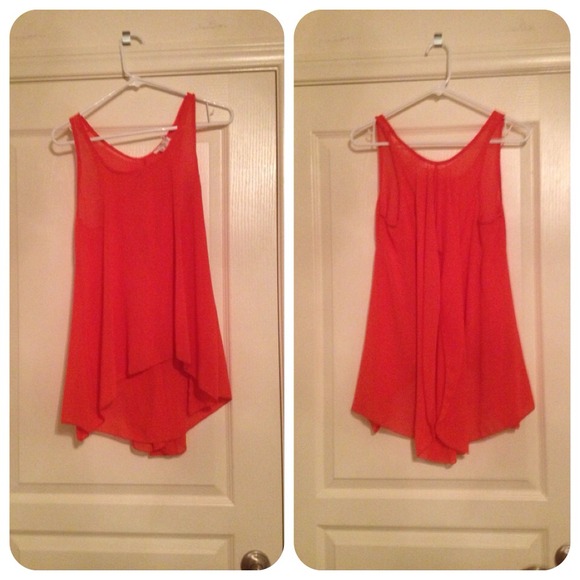 ❌Hold ❌orange chiffon top