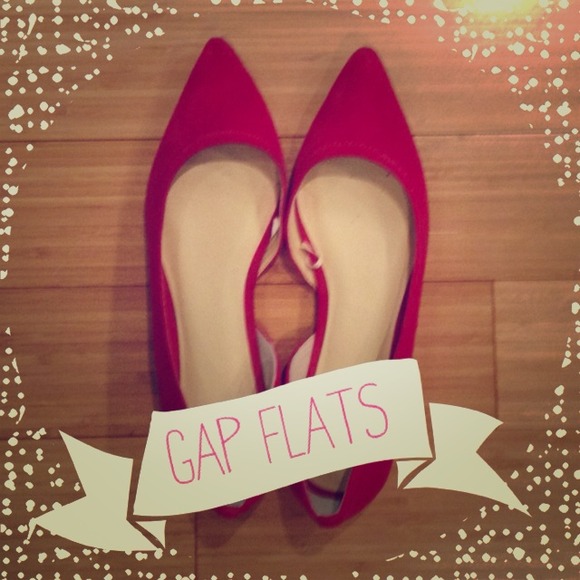 Magenta and polka dot gap flats size 10 BUNDLE!