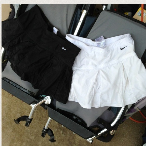 Nike dri fit spandex skirt with shorts under
