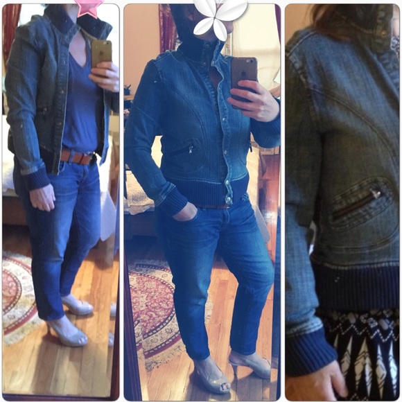 Kensie Jackets & Blazers - Denim bomber jacket- very cool!