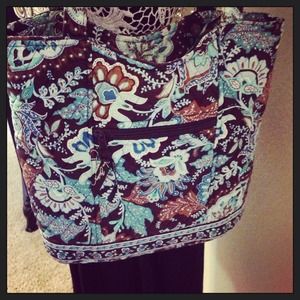 Cute Vera Bradley- Brown & Blues Medium Tote