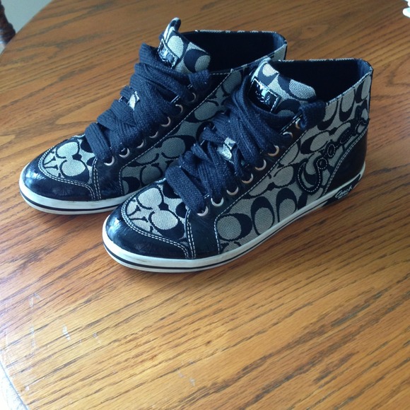 Coach Brendi black hi-top sneaker