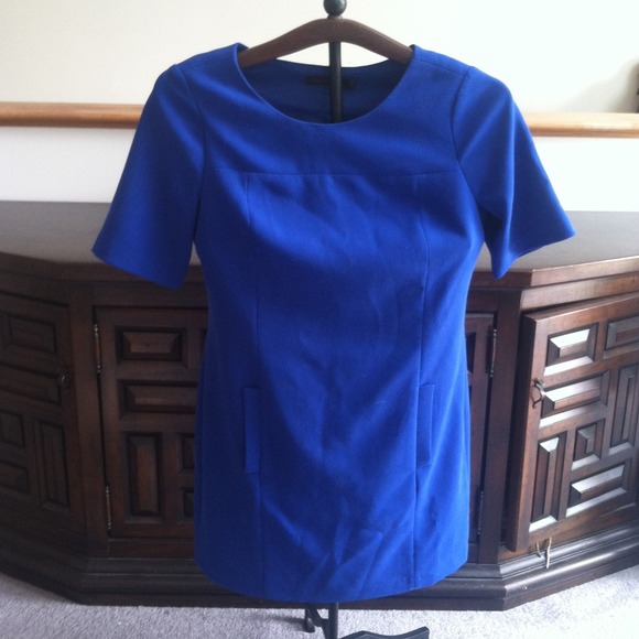 The Limited Bright Blue Lined Dress Size 14