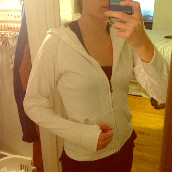 Hooded Salomon synthetic full-zip exercise shirt
