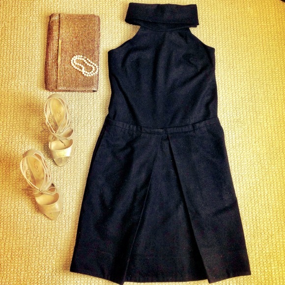 Club Monaco black wool cocktail dress