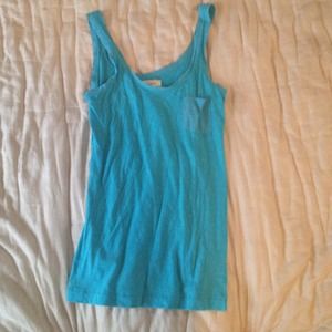 Blue Abercrombie and Fitch tank
